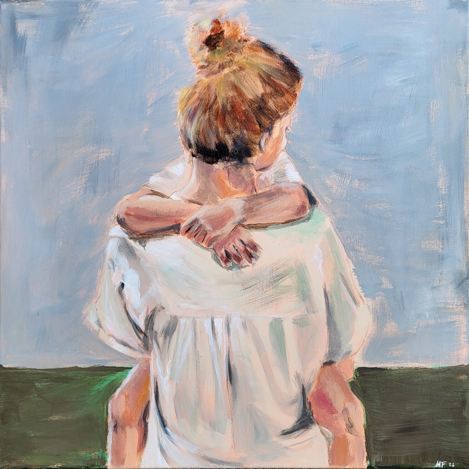 Carrying Love Marion Fuchs Peinture originale à vendre