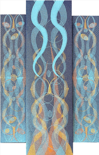 Afame At the Edge of Existence by Susan Hensel, Textile for Sale on Singulart