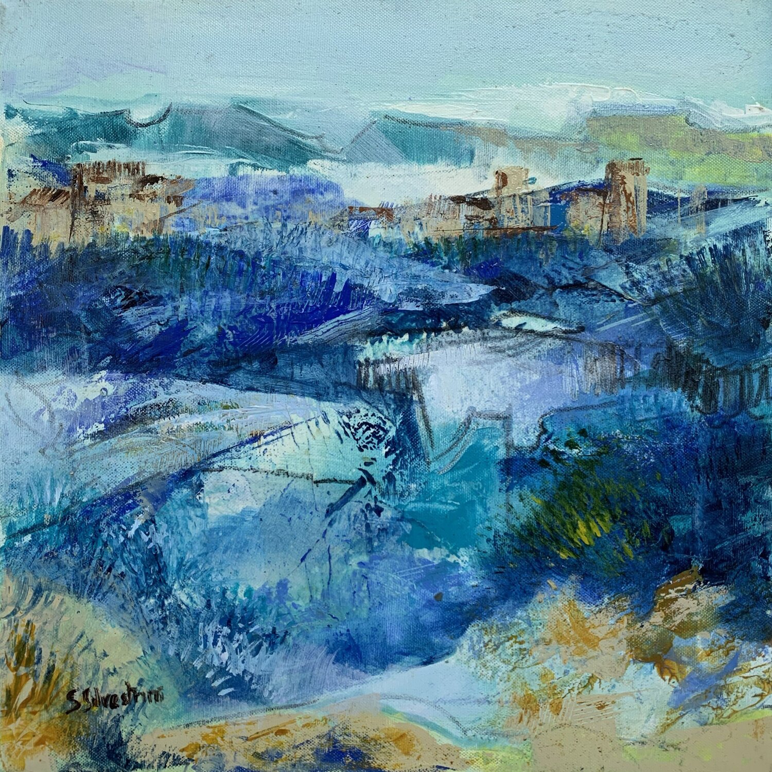 Paesaggio Simonetta Silvestrini Originalgemälde zu verkaufen