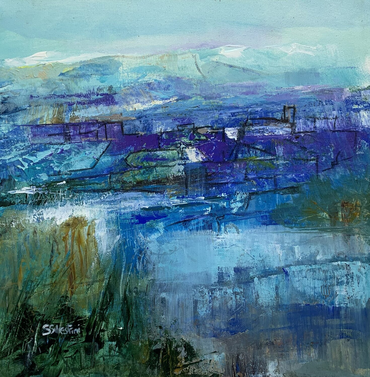 Paesaggio Simonetta Silvestrini Originalgemälde zu verkaufen