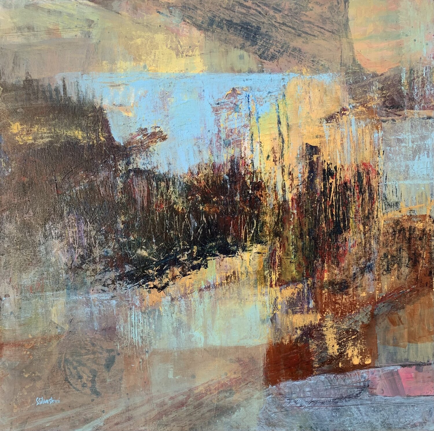 Vibrazioni Simonetta Silvestrini Original painting for sale