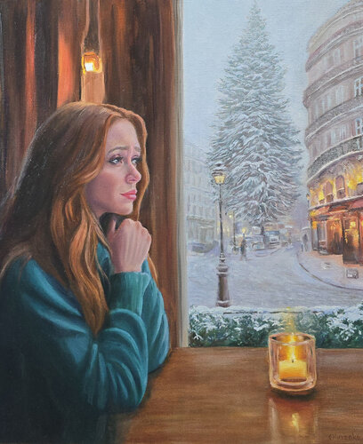 The Candle of Hope by Olen Kuzenko, 絵画 for Sale on Singulart