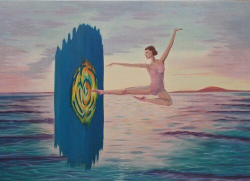 Dimensional Leap by Anita Sza Bo, Painting for Sale on Singulart