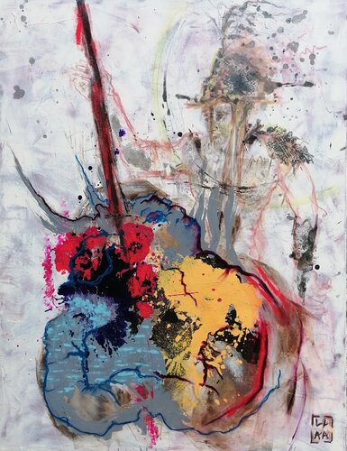 Persée et l'hydre - Chaos by Adélaïde Andreu Leferme, Painting for Sale on Singulart