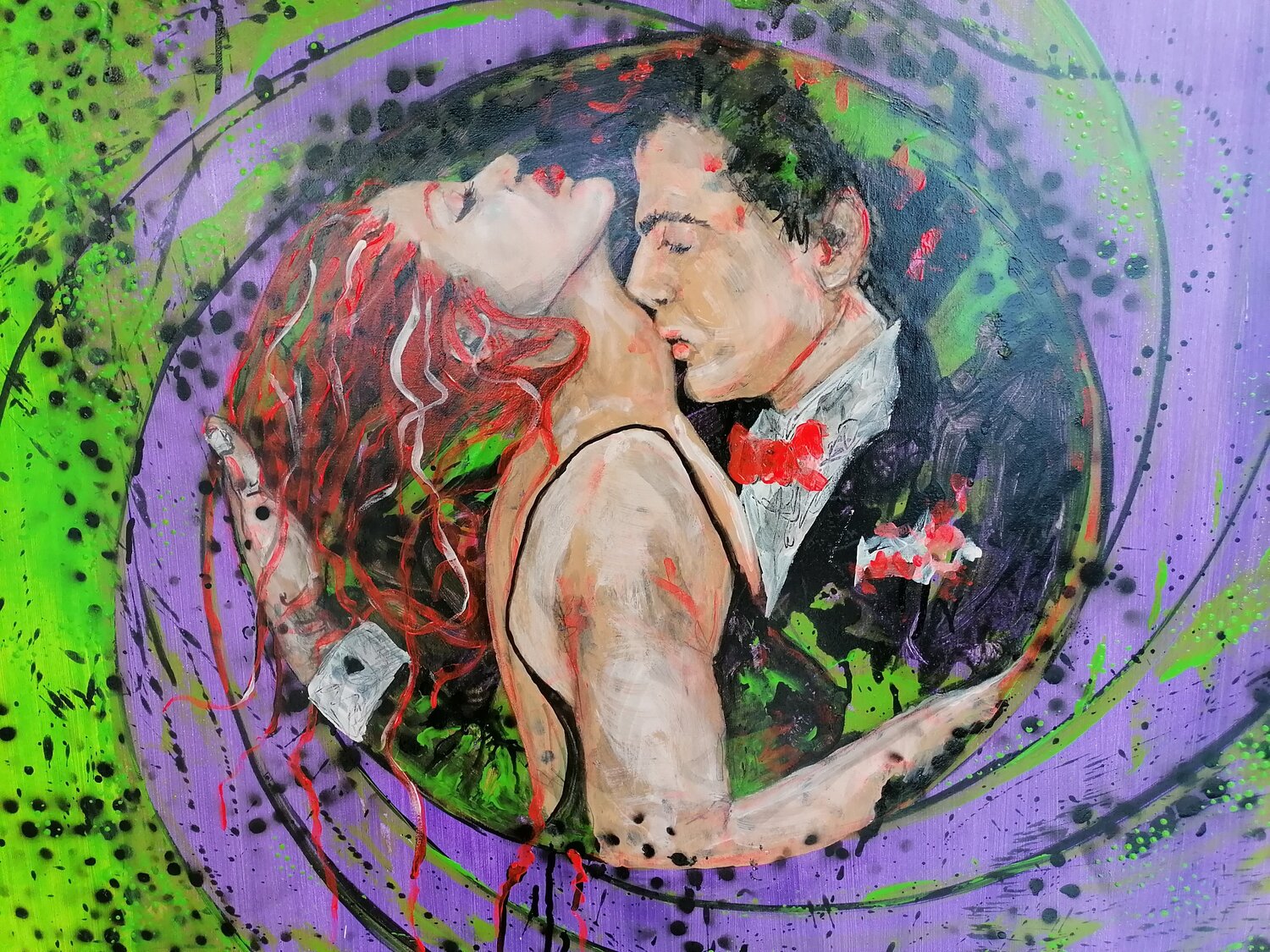 007 - James Bond Adélaïde Andreu Leferme Origineel schilderij te koop