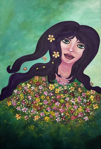 VERDE by Alice SunRosé Art, 絵画 for Sale on Singulart
