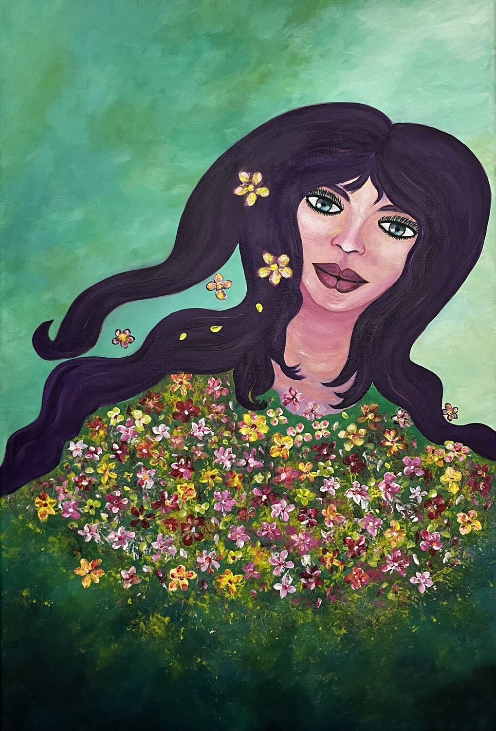 VERDE Alice SunRosé Art Original painting for sale