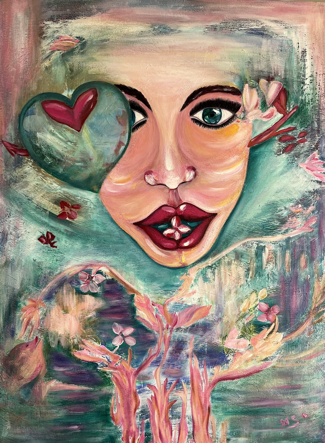 CAOS Alice SunRosé Art Pintura original en venta