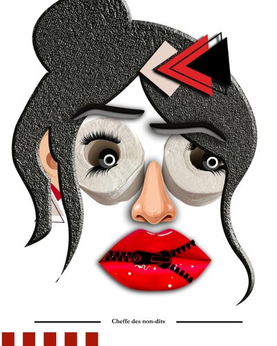 🟢 𝐁𝐚𝐠-𝐀𝐫𝐭 ! - Cheffe des non-dits par Wendie de Kandiss, Digital en vente sur Singulart
