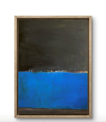Le port de Gênes la nuit by Claude De Stefano, 絵画 for Sale on Singulart