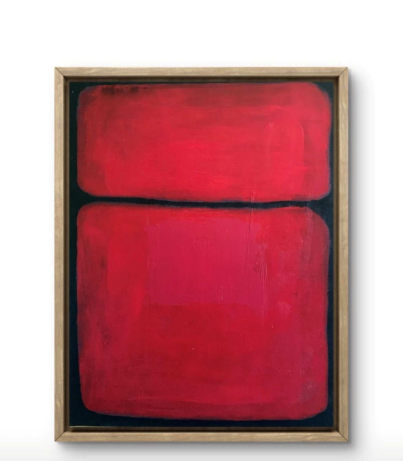Rouge et noir Claude De Stefano Original painting for sale
