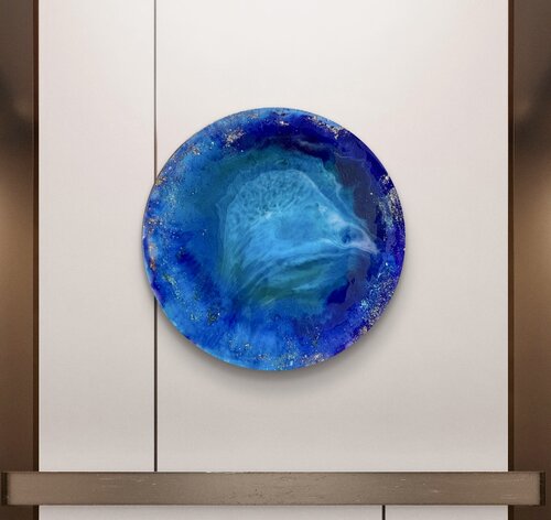 Deep Blue de Nikoletta Abbasi Katona, Pintura a la venta en Singulart