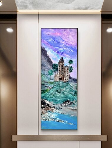 Castle at Dusk by Nikoletta Abbasi Katona, 絵画 for Sale on Singulart