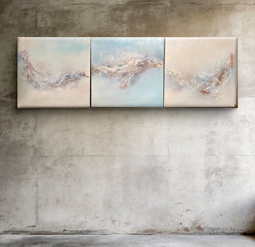 Tranquil Passage – Abstract Wall Art Set by Nikoletta Abbasi Katona, 絵画 for Sale on Singulart