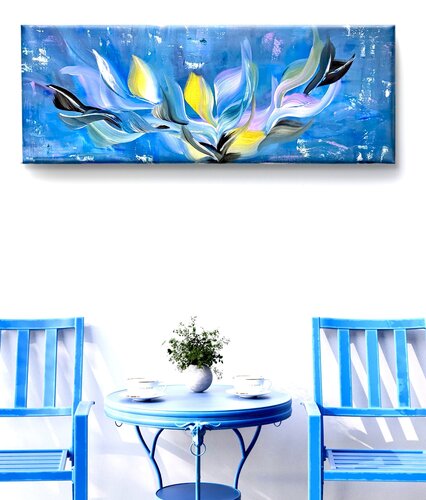 Floral Fire by Nikoletta Abbasi Katona, Painting for Sale on Singulart