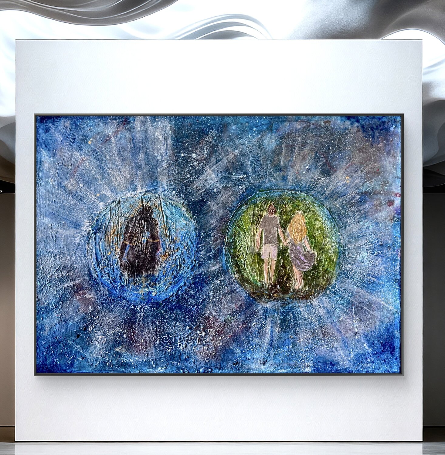 Love story Nikoletta Abbasi Katona Pintura original en venta