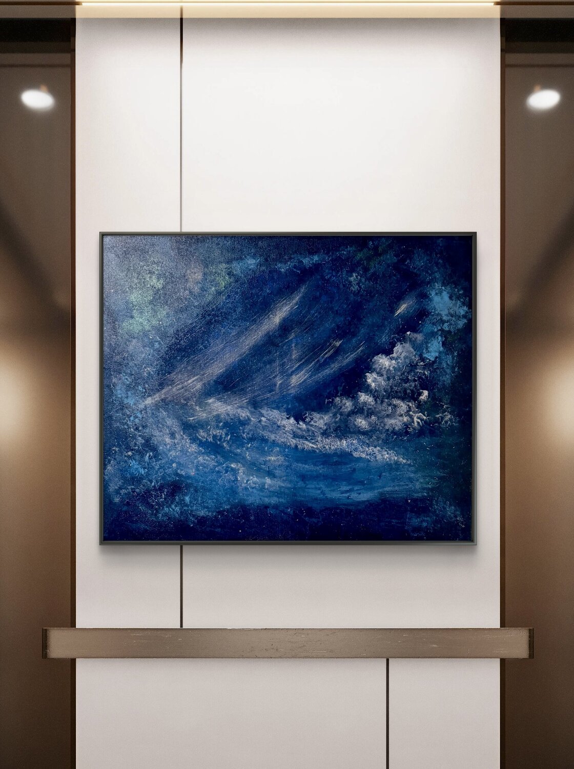 Midnight Forest Nikoletta Abbasi Katona Pintura original en venta