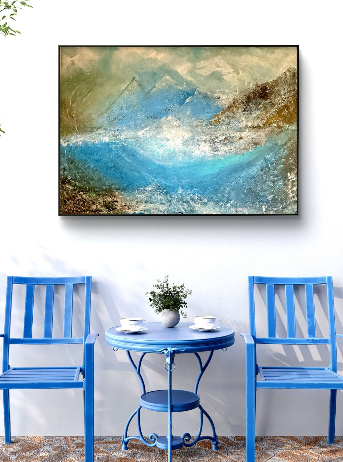 Ocean Breeze Nikoletta Abbasi Katona Peinture originale à vendre