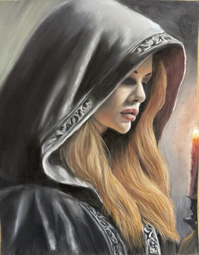 Hüterin des Lichts van Natalie Pirildak, Schilderij te koop op Singulart