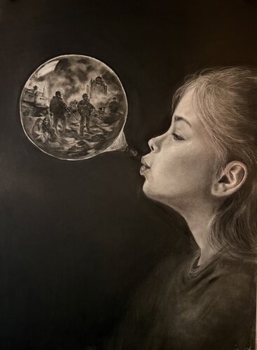 Zerbrechliche Welt by Natalie Pirildak, デッサン for Sale on Singulart