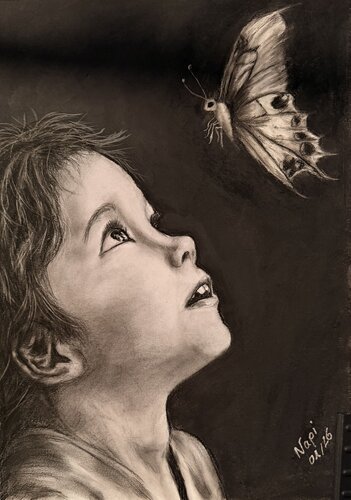 Augenblick der Magie by Natalie Pirildak, デッサン for Sale on Singulart