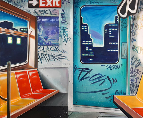 MIDNIGHT RIDE di Rudi Cotroneo, Pittura in vendita su Singulart