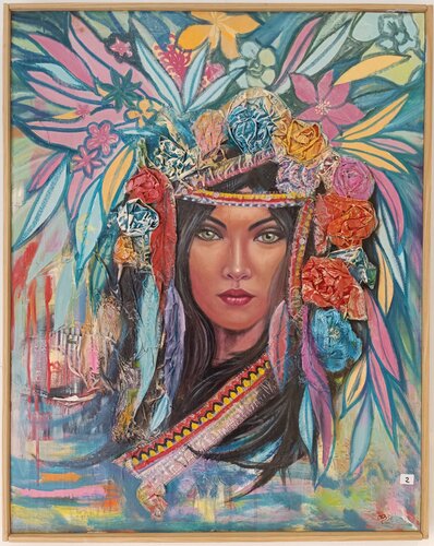 Reina sin trono by Megon Art, Painting for Sale on Singulart