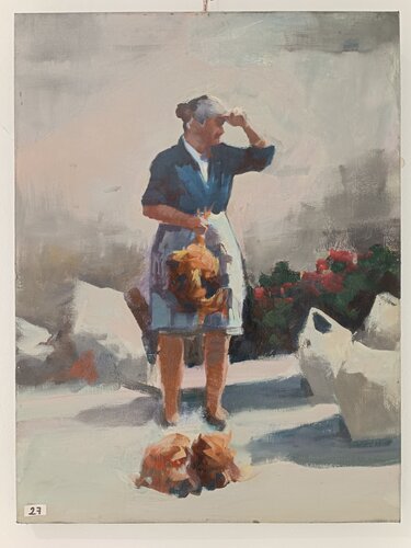 Buscándose la vida by Megon Art, Painting for Sale on Singulart