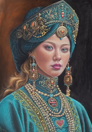 Diosa esmeralda par Megon Art, Dessin en vente sur Singulart