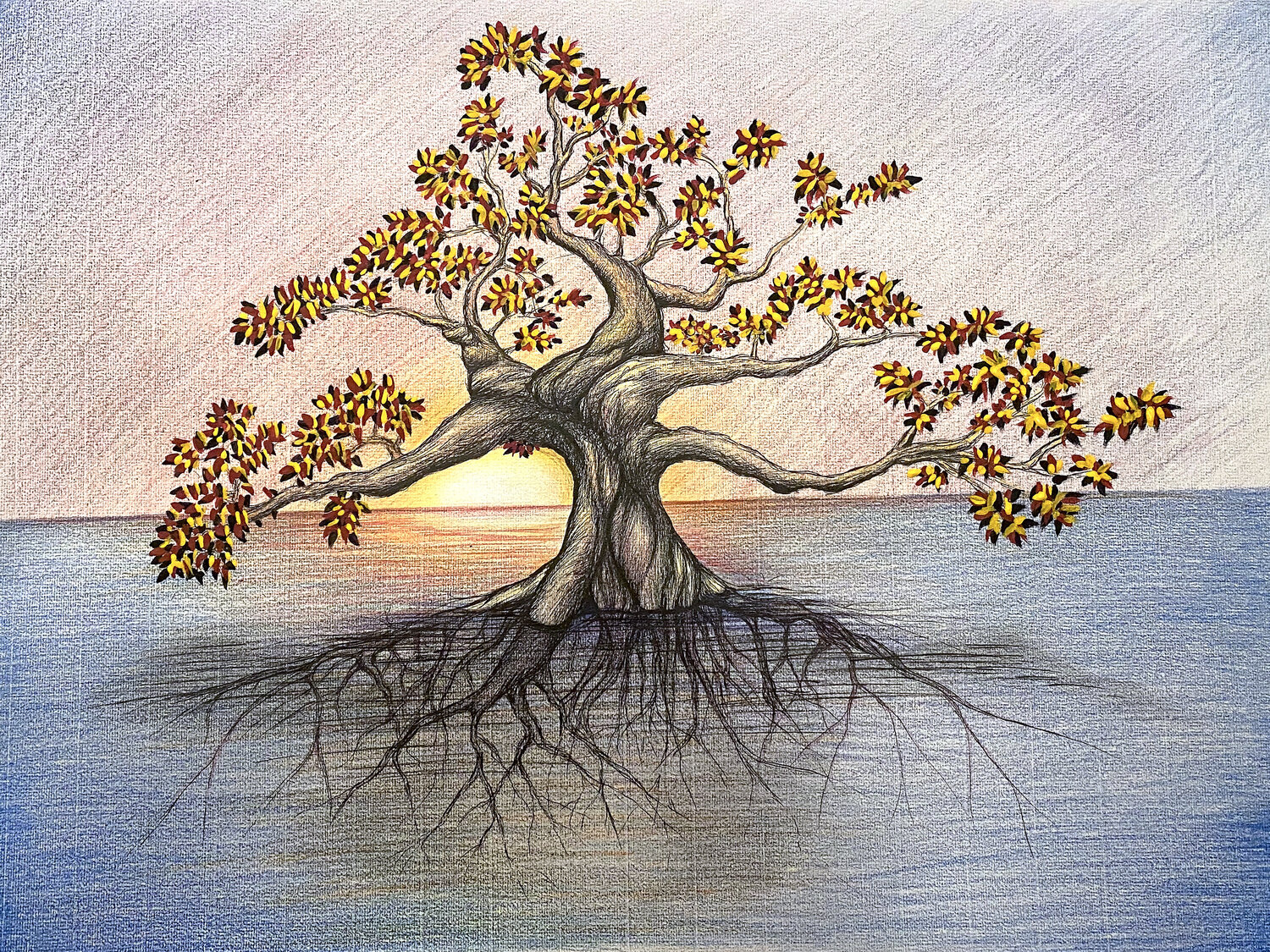 Tree of Life Shaun McNicholas Work on Paper for sale