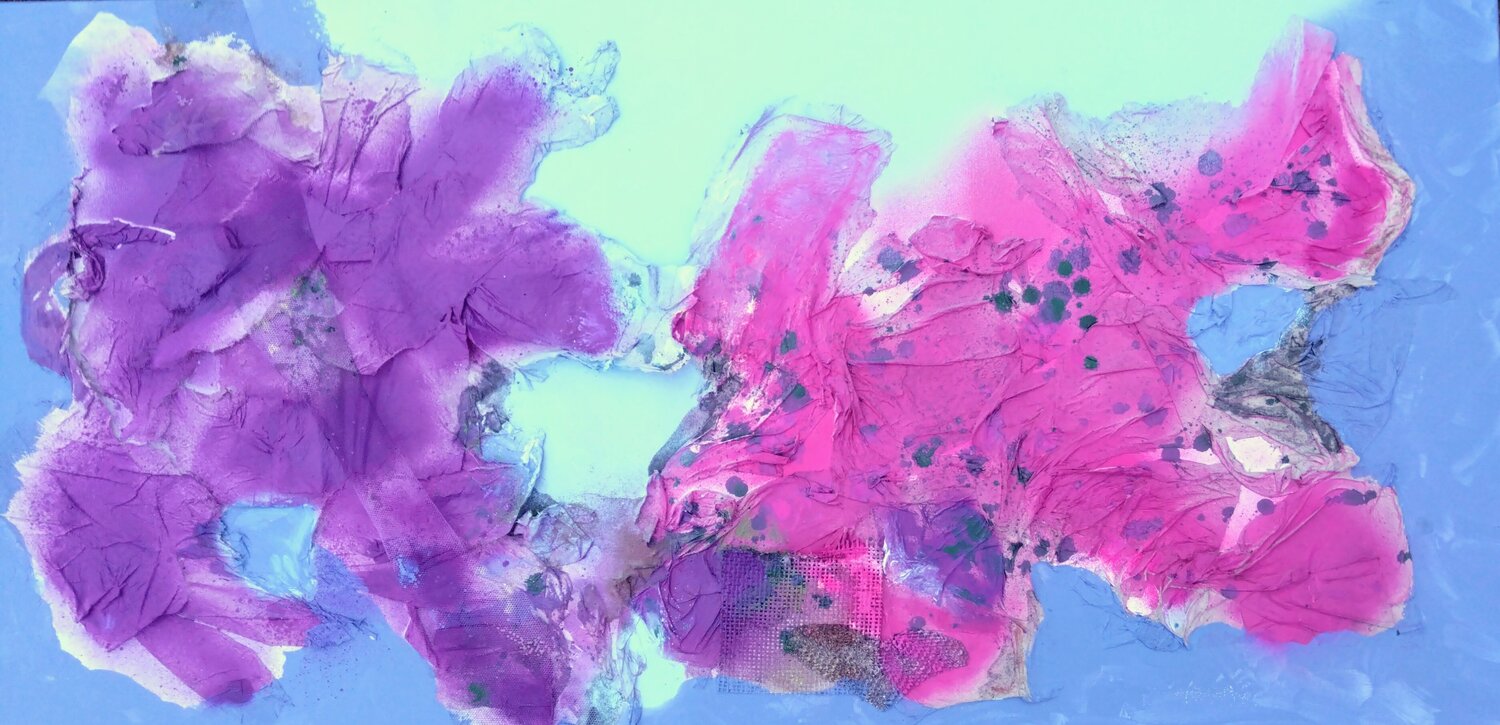 Hommage to the Hubble Hanne Giacobbe Helleberg Originalgemälde zu verkaufen