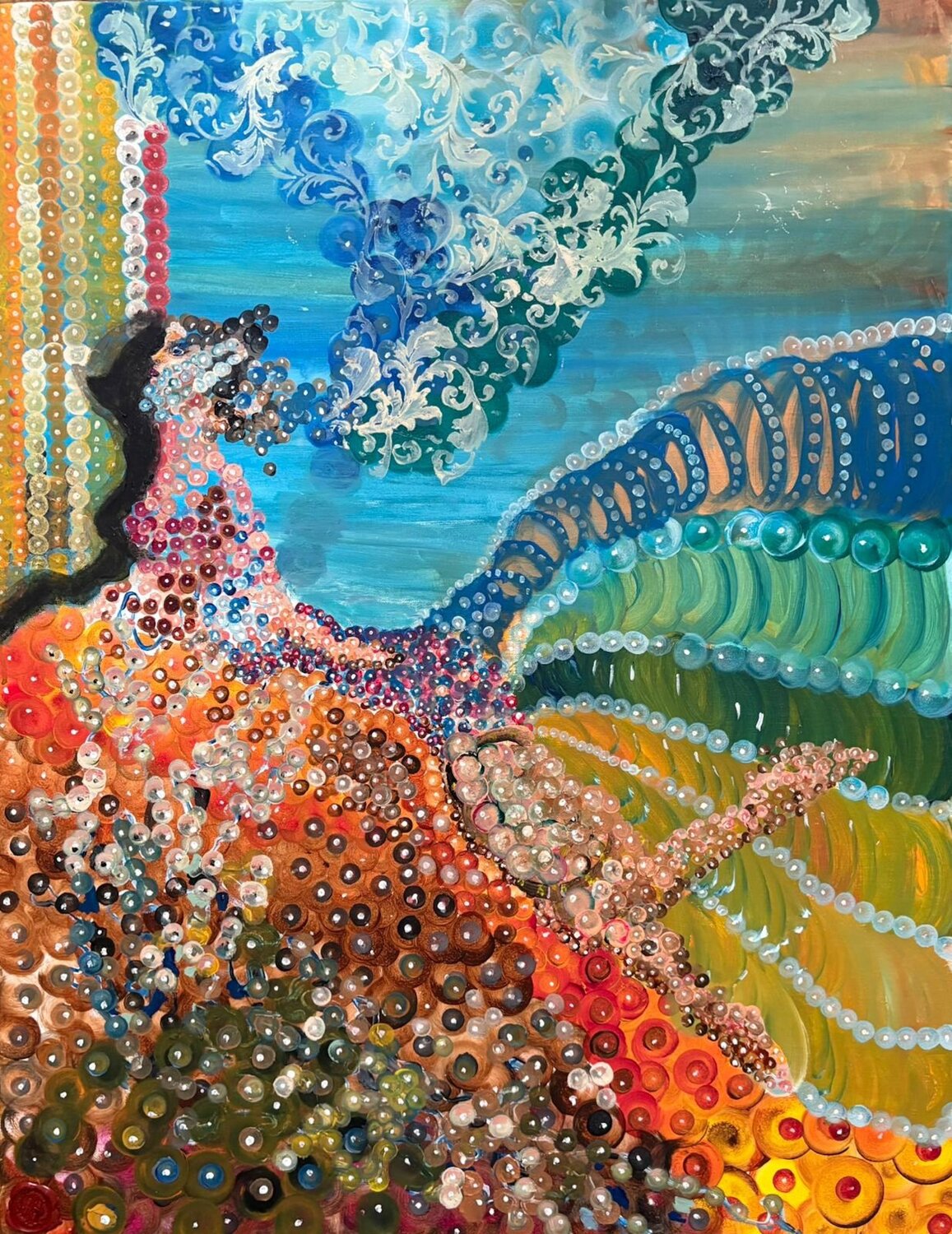 Ici & Maintenant Lyne de Vee Peinture originale à vendre