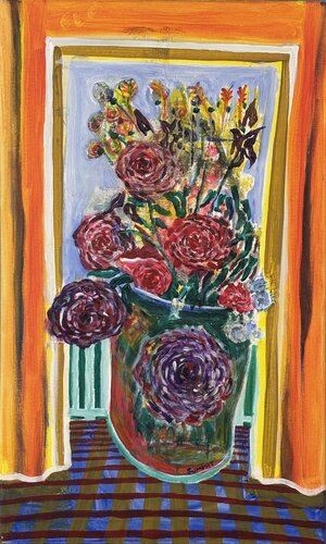 Roses are Red par JONATHAN SUMMIT, Peinture en vente sur Singulart