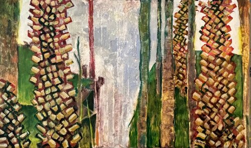 Palms + Pines BHI par JONATHAN SUMMIT, Peinture en vente sur Singulart