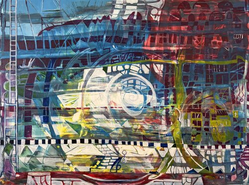 Seaport di JONATHAN SUMMIT, Pittura in vendita su Singulart