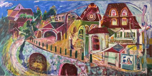 Visitors Center by JONATHAN SUMMIT, Painting for Sale on Singulart