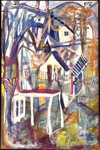 Village 2 di JONATHAN SUMMIT, Pittura in vendita su Singulart