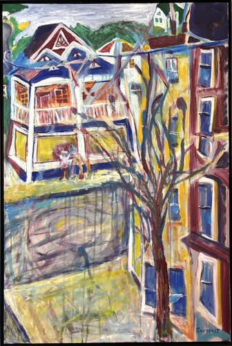 Village 4 di JONATHAN SUMMIT, Pittura in vendita su Singulart
