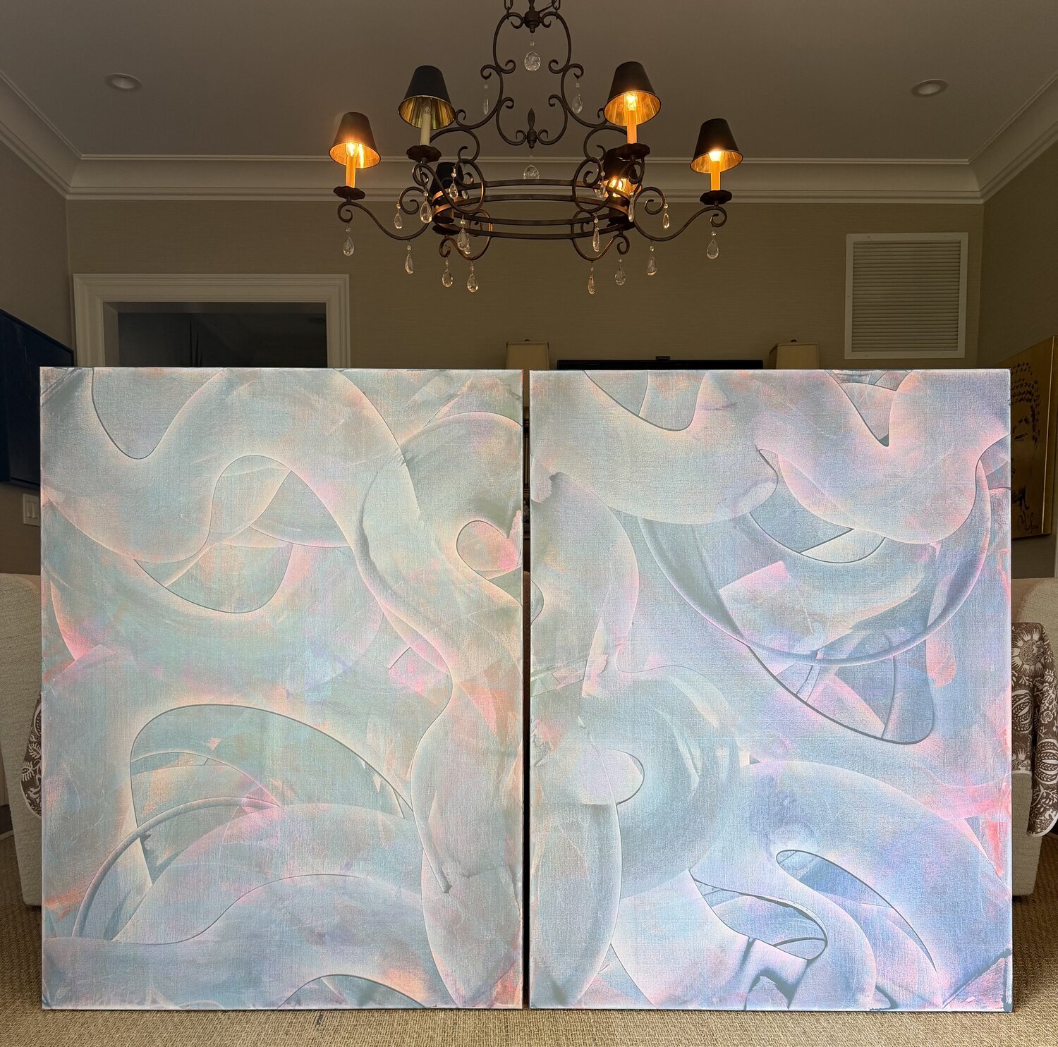 Departures 1 & 2 Christina Lynch-Burgdorf Original painting for sale
