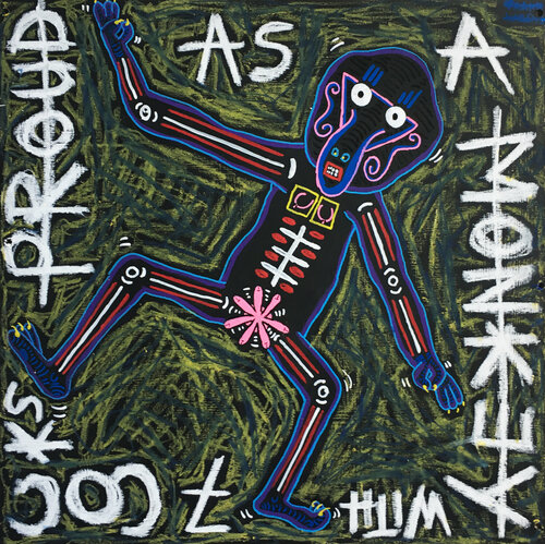 PROUD AS A MONKEY de Frank Willems, Pintura a la venta en Singulart