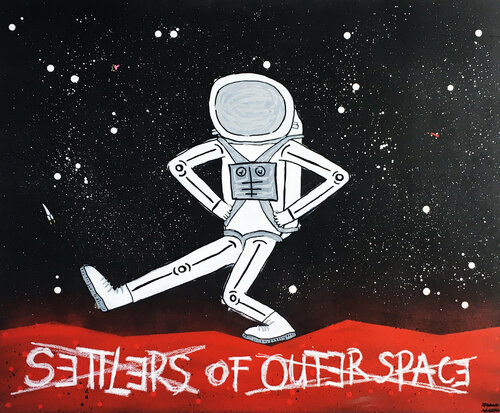 SETTLERS OF OUTER SPACE by Frank Willems, 회화 for Sale on Singulart