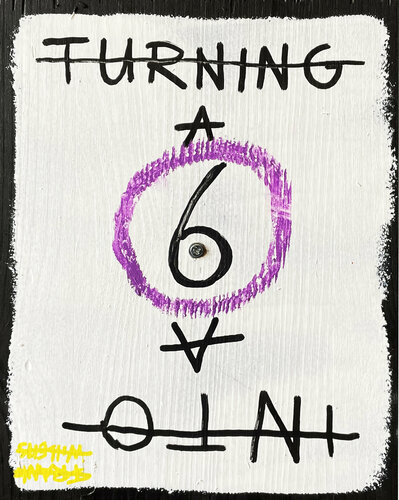 TURNING A 6 INTO A 9 van Frank Willems, Schilderij te koop op Singulart