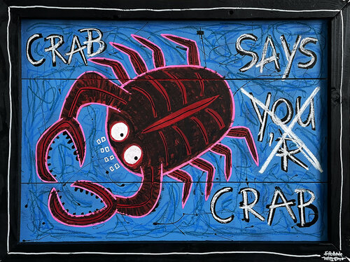 CRAB SAYS YOU 'R CRAB von Frank Willems, Malerei kaufen auf Singulart