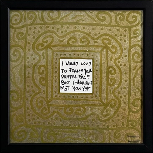 GOLDEN FRAME by Frank Willems, Work on Paper for Sale on Singulart