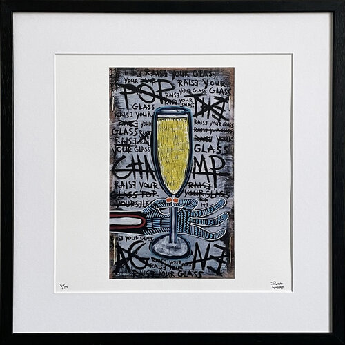 Limited Edt. Art Print – POP THE CHAMPAGNE Frank Willems