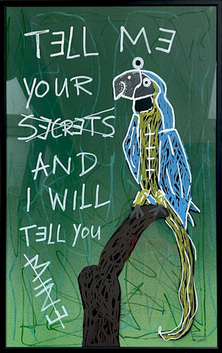 TELL ME YOUR SECRETS par Frank Willems, Œuvre sur papier en vente sur Singulart