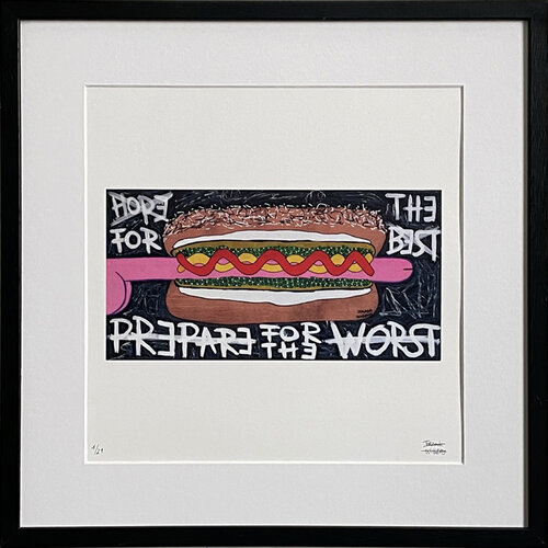 Limited Edt. Art Print – HOPE FOR THE BEST, PREPARE FOR THE WORST van Frank Willems, Afdruk te koop op Singulart