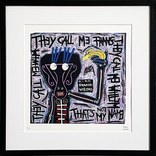 Limited Edt. Art Print – THAT’S NOT MY NAME von Frank Willems, Druck kaufen auf Singulart