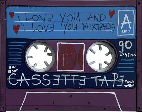 MIXTAPE – I LOVE YOU AND I LOVE YOU MIXTAPE von Frank Willems, Malerei kaufen auf Singulart