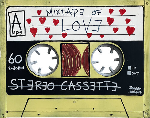 MIXTAPE – MIXTAPE OF LOVE von Frank Willems, Malerei kaufen auf Singulart